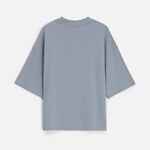 Футболка оверсайз унисекс T9, серая, размер XS/S