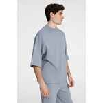 Футболка оверсайз унисекс T9, серая, размер XS/S