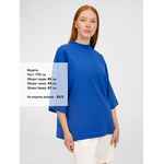 Футболка оверсайз унисекс T9, синяя, размер XS/S