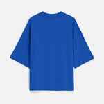 Футболка оверсайз унисекс T9, синяя, размер XS/S