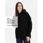 Худи оверсайз унисекс SNUGGIE, черное, размер XS/S