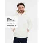 Худи оверсайз унисекс SNUGGIE, молочно-белое, размер XS/S