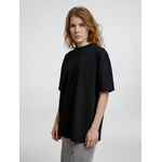 Футболка оверсайз унисекс SIDELINE, черная, размер XS/S