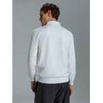 Рубашка поло мужская с длинным рукавом TERRAZZO, белая, размер S/M