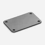 Шильдик металлический FURO, серый металлик