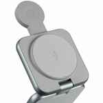 Складная станция беспроводной зарядки TERZA, серебристая