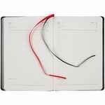 Ежедневник ALANIS, недатированный, черный с красным