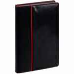 Ежедневник ALANIS, недатированный, черный с красным