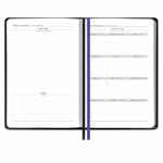 Ежедневник ALANIS, недатированный, черный с фиолетовым