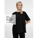 Футболка оверсайз унисекс AVENU, черная, размер XS/S