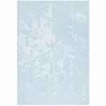 Плед WINTERFLAKE, бело-голубой с люрексом