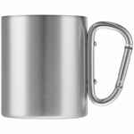 Кружка TREK, с серебристой ручкой-карабином