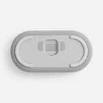 Колонка с часами и беспроводной зарядкой VESKE VER.2, серая