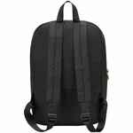 Складной рюкзак COMPACT NEON, черный с оранжевым