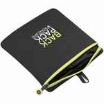 Складной рюкзак COMPACT NEON, черный с зеленым