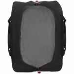 Сумка дорожная COMPACT NEON, черная с розовым