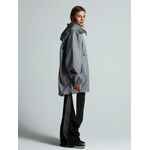 Дождевик-анорак HARD WORK, укороченный, серый, единый размер