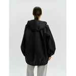 Дождевик-анорак ALATAU, укороченный, черный, единый размер