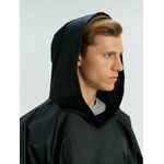 Дождевик-анорак ALATAU, укороченный, черный, единый размер