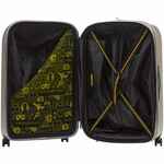 Чемодан LOGODUCK L, серебристый