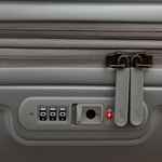 Чемодан LOGODUCK L, серебристый