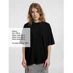 Футболка оверсайз унисекс LAVINIA, черная, размер XS/S