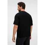 Футболка оверсайз унисекс LAVINIA, черная, размер XS/S