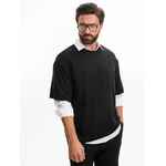 Футболка оверсайз унисекс LAVINIA, черная, размер XS/S