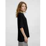 Футболка оверсайз унисекс LAVINIA, черная, размер XS/S