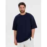 Джемпер с коротким рукавом SILUETTI VOLUMICA, темно-синий, размер XS/S