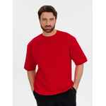 Джемпер с коротким рукавом SILUETTI VOLUMICA, красный, размер XS/S