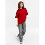 Джемпер с коротким рукавом SILUETTI VOLUMICA, красный, размер XS/S