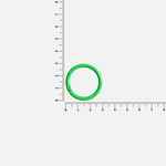 Карабин-кольцо CLAUS, L, зеленый неон