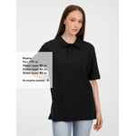 Рубашка поло унисекс UPSWING, черная, размер S