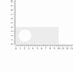 Лейбл из ПВХ с вырубкой «Круг», белый