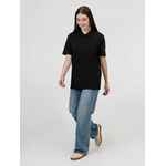 Рубашка поло унисекс PULSE, черная, размер S