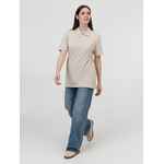 Рубашка поло унисекс PACIFIC, бежевая (льняная), размер S