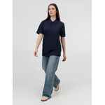 Рубашка поло унисекс PULSE, кобальт (темно-синяя), размер S