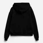 Толстовка унисекс оверсайз на молнии ZIPPY TERRY, черная, размер XS/S