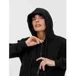 Толстовка унисекс оверсайз на молнии ZIPPY TERRY, черная, размер XS/S