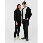 Толстовка унисекс оверсайз на молнии ZIPPY TERRY, черная, размер XS/S