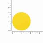 Наклейка тканевая LUNGA ROUND, M, желтая