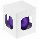 Елочный шар FINERY MATT, 8 см, матовый фиолетовый