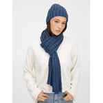 Шарф METELITSA, синий меланж (джинс)