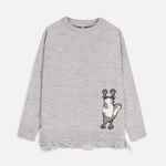 Джемпер SHARPICK, серебристо-серый меланж, размер S/M