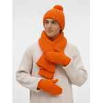 Варежки HAPPYGO, оранжевые, размер S/M