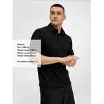 Рубашка поло унисекс SENTI, черная, размер S
