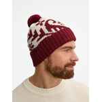Шапка WINTERTUDE, красная с белым