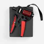 Эспандер кистевой пружинный MOTIVE POWER, черный с красным