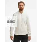 Бомбер унисекс TOWNIE, молочно-белый, размер S